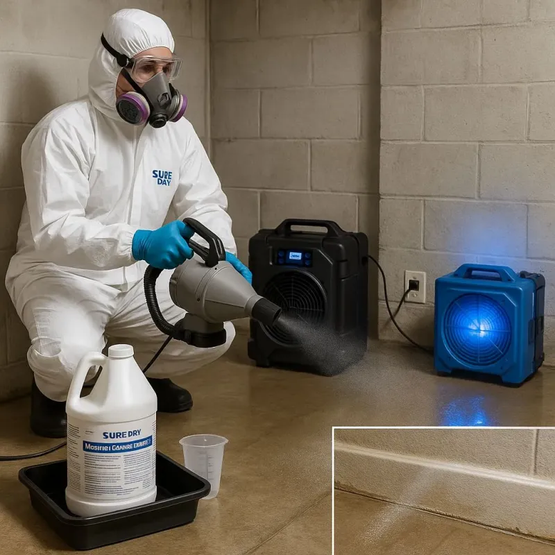 Sanitization and Odor Removal process in Spencerport, NY